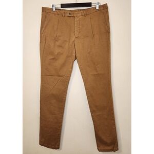 Suitsupply Mens Braga Trousers Casual Pants Size 40X34 Brown Sand NWT $185